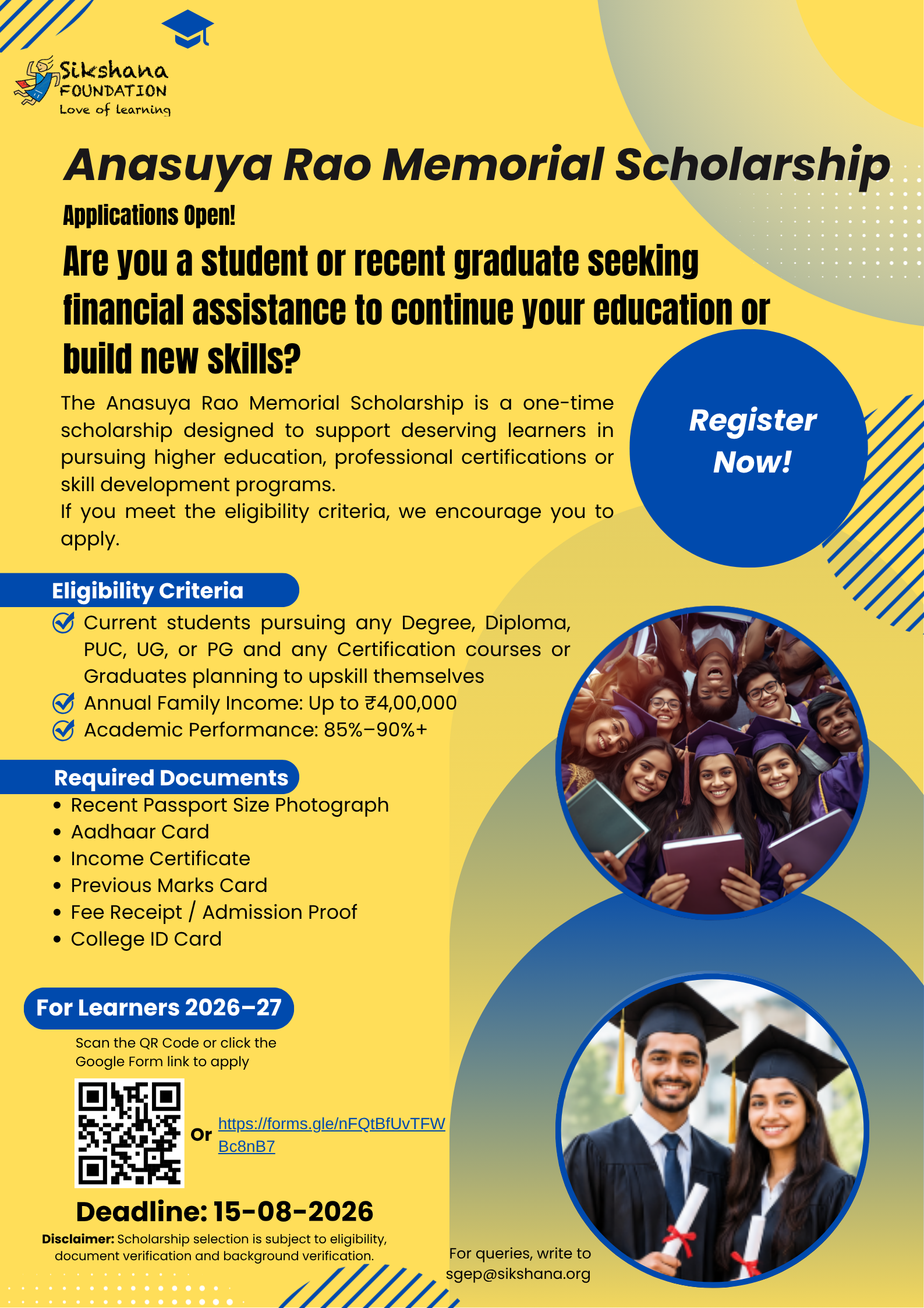 Scholarship Poster